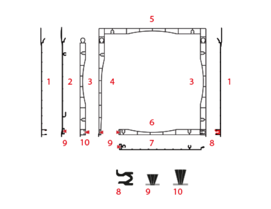 Euroblock nadgradna kutija za roletne pvc